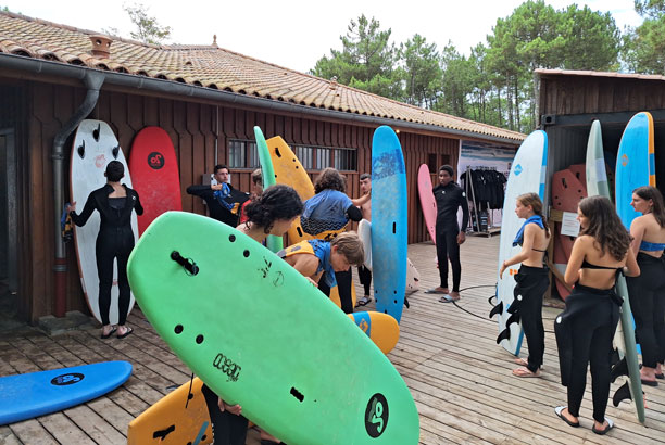 Vacances pour tous - colonies de vacances  - Taussat - Surf et sauvetage côtier