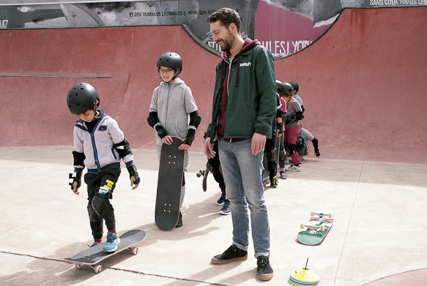 Vacances pour tous - colonies de vacances  - Le Lioran - Skate session